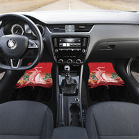 Vavau Sailing Festival Tonga Personalised Car Mats Humpback Whale Sailboat Tropical Vibes