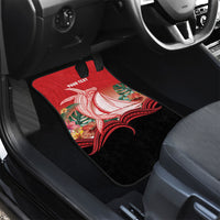 Vavau Sailing Festival Tonga Personalised Car Mats Humpback Whale Sailboat Tropical Vibes