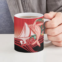 Vavau Sailing Festival Tonga Personalised Ceramic Mug Humpback Whale Sailboat Tropical Vibes