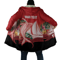 Vavau Sailing Festival Tonga Personalised Cloak Humpback Whale Sailboat Tropical Vibes