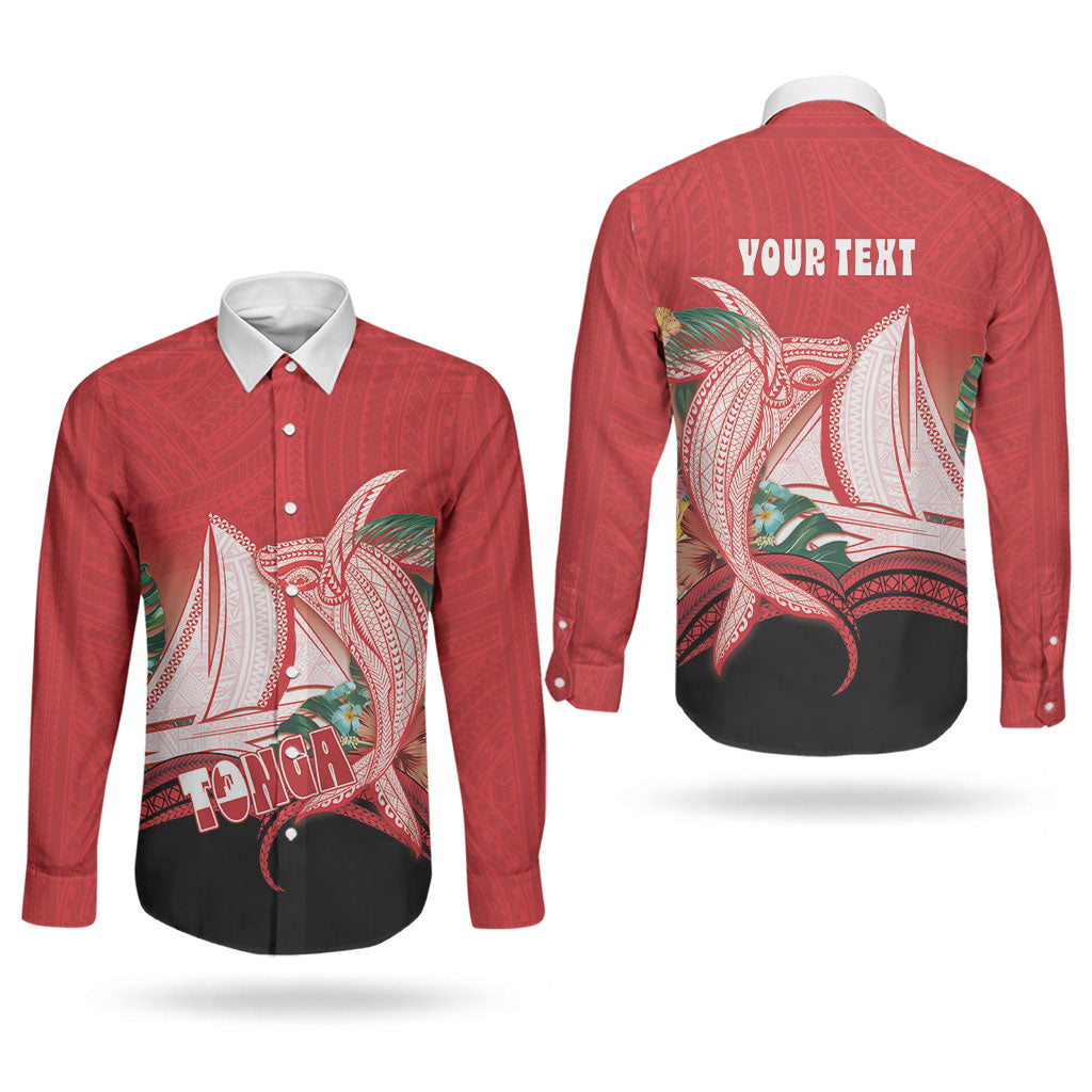 Vavau Sailing Festival Tonga Personalised Couples Matching Short Sleeve Bodycon Dress and Long Sleeve Button Shirt Humpback Whale Sailboat Tropical Vibes