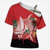 Vavau Sailing Festival Tonga Personalised Cross Shoulder Shirt Humpback Whale Sailboat Tropical Vibes