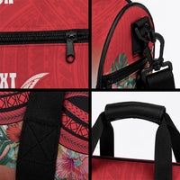 Vavau Sailing Festival Tonga Personalised Duffle Bag Humpback Whale Sailboat Tropical Vibes