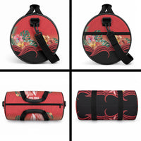 Vavau Sailing Festival Tonga Personalised Duffle Bag Humpback Whale Sailboat Tropical Vibes
