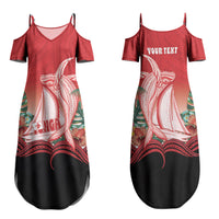 Vavau Sailing Festival Tonga Personalised Family Matching Summer Maxi Dress and Hawaiian Shirt Humpback Whale Sailboat Tropical Vibes