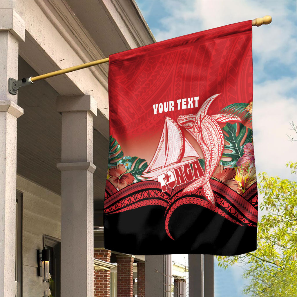 Vavau Sailing Festival Tonga Personalised Garden Flag Humpback Whale Sailboat Tropical Vibes