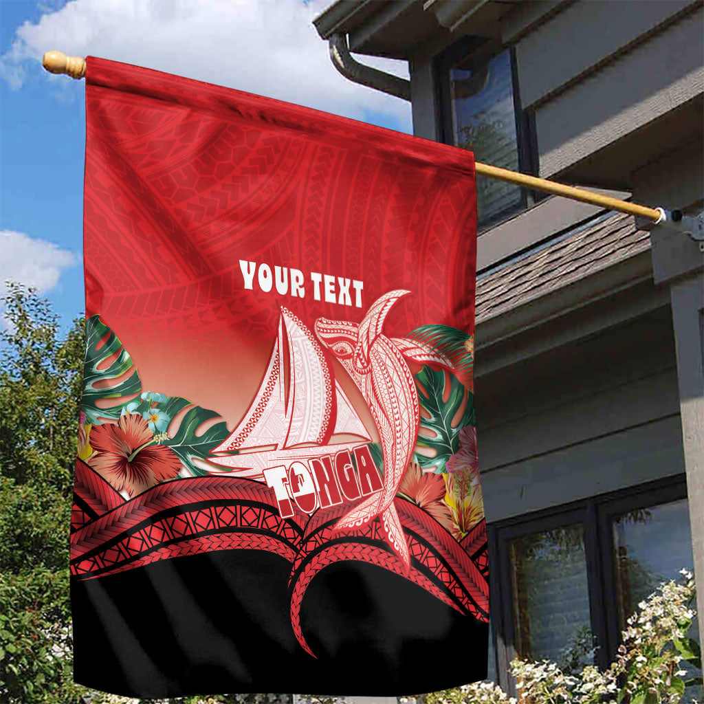 Vavau Sailing Festival Tonga Personalised Garden Flag Humpback Whale Sailboat Tropical Vibes