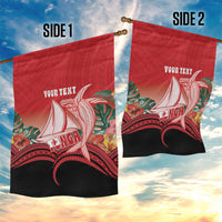 Vavau Sailing Festival Tonga Personalised Garden Flag Humpback Whale Sailboat Tropical Vibes