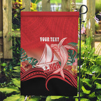 Vavau Sailing Festival Tonga Personalised Garden Flag Humpback Whale Sailboat Tropical Vibes