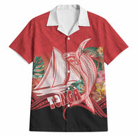 Vavau Sailing Festival Tonga Personalised Hawaiian Shirt Humpback Whale Sailboat Tropical Vibes