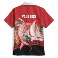 Vavau Sailing Festival Tonga Personalised Hawaiian Shirt Humpback Whale Sailboat Tropical Vibes