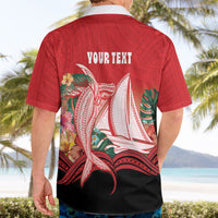 Vavau Sailing Festival Tonga Personalised Hawaiian Shirt Humpback Whale Sailboat Tropical Vibes