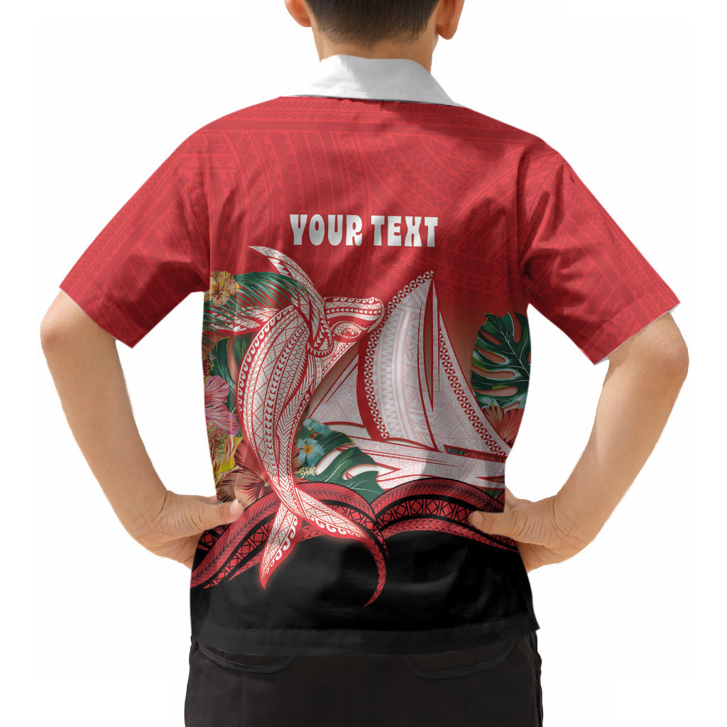 Vavau Sailing Festival Tonga Personalised Hawaiian Shirt Humpback Whale Sailboat Tropical Vibes