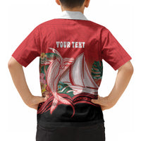 Vavau Sailing Festival Tonga Personalised Hawaiian Shirt Humpback Whale Sailboat Tropical Vibes