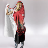 Vavau Sailing Festival Tonga Personalised Hooded Blanket Humpback Whale Sailboat Tropical Vibes