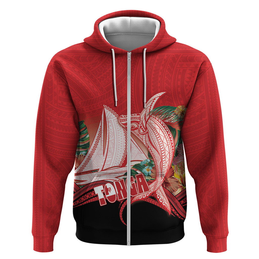 Vavau Sailing Festival Tonga Personalised Hoodie Humpback Whale Sailboat Tropical Vibes