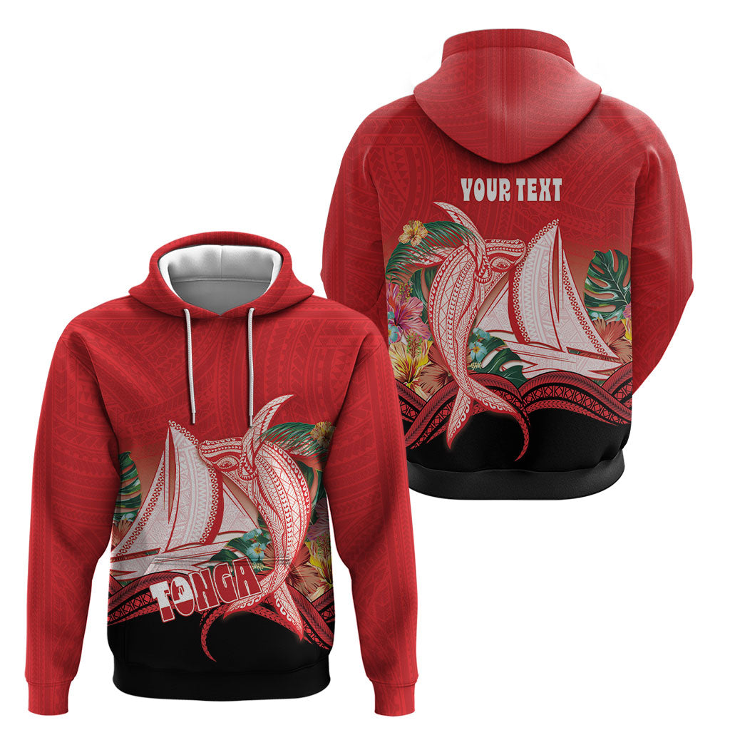 Vavau Sailing Festival Tonga Personalised Hoodie Humpback Whale Sailboat Tropical Vibes