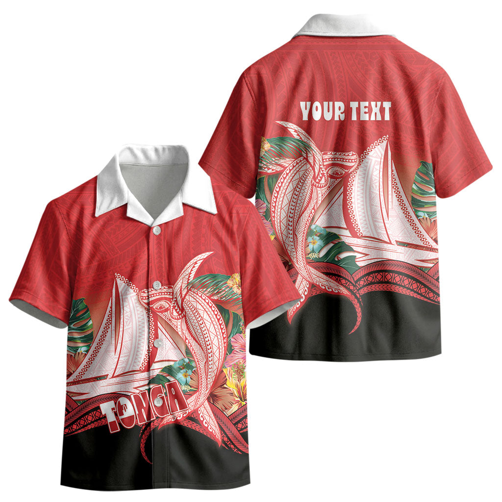 Vavau Sailing Festival Tonga Personalised Kid Hawaiian Shirt Humpback Whale Sailboat Tropical Vibes