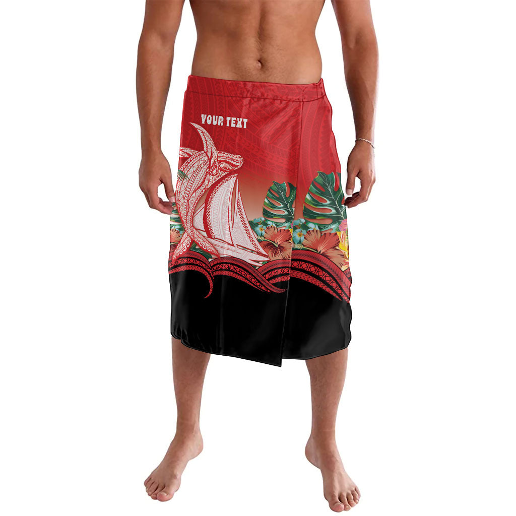 Vavau Sailing Festival Tonga Personalised Lavalava Humpback Whale Sailboat Tropical Vibes