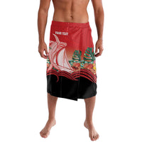 Vavau Sailing Festival Tonga Personalised Lavalava Humpback Whale Sailboat Tropical Vibes
