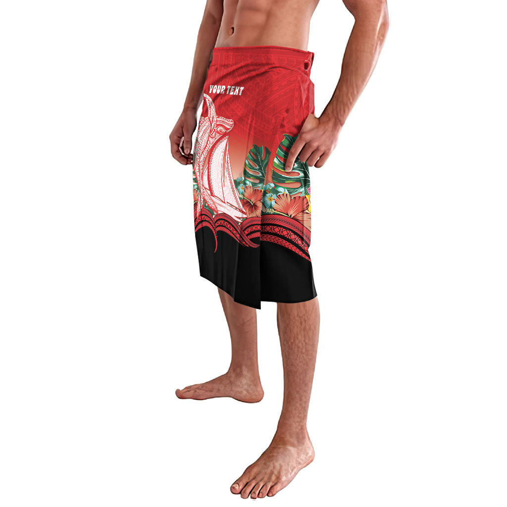 Vavau Sailing Festival Tonga Personalised Lavalava Humpback Whale Sailboat Tropical Vibes