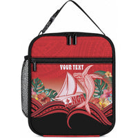 Vavau Sailing Festival Tonga Personalised Lunch Bag Humpback Whale Sailboat Tropical Vibes