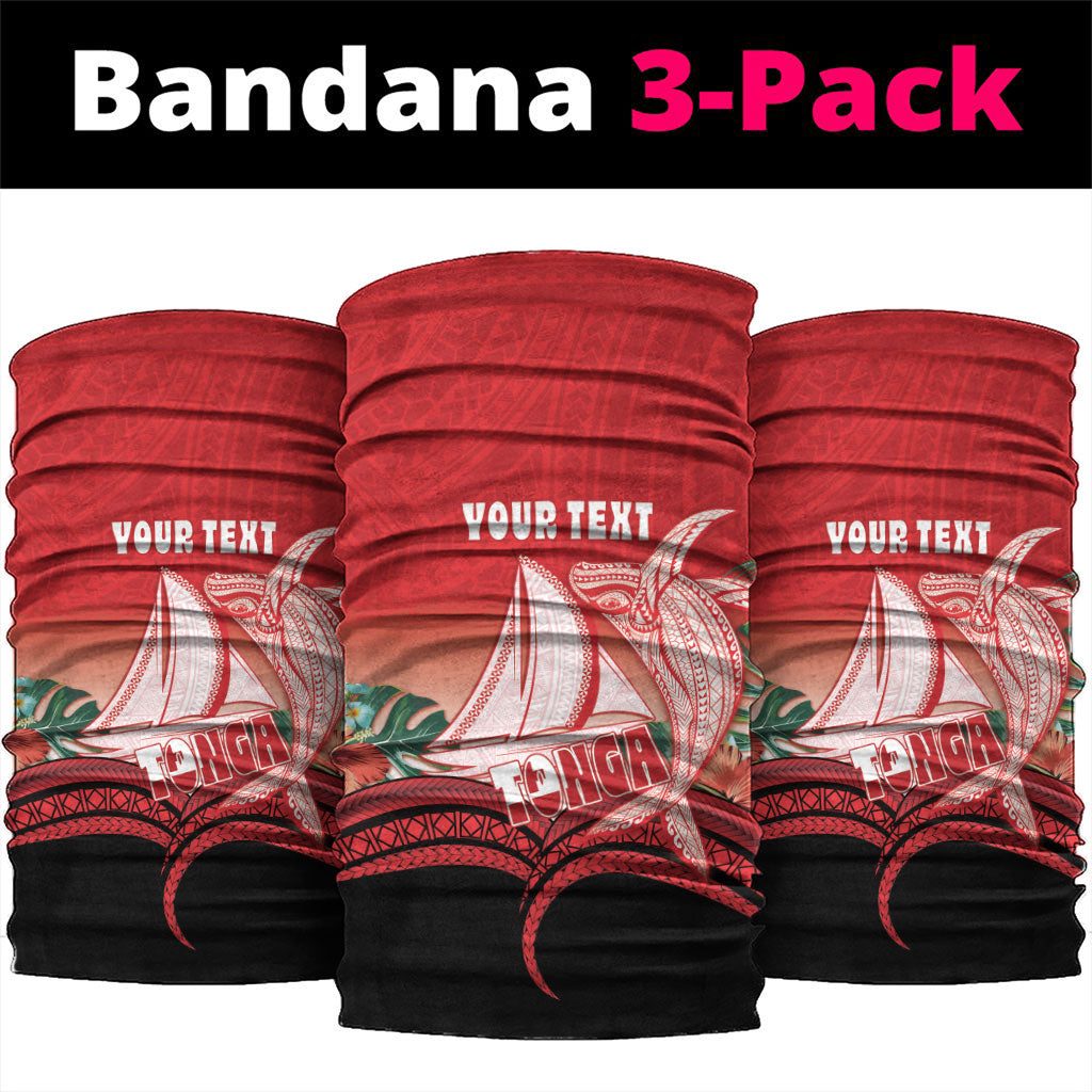 Vavau Sailing Festival Tonga Personalised Neck Gaiter Humpback Whale Sailboat Tropical Vibes