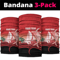 Vavau Sailing Festival Tonga Personalised Neck Gaiter Humpback Whale Sailboat Tropical Vibes
