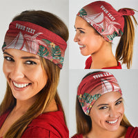 Vavau Sailing Festival Tonga Personalised Neck Gaiter Humpback Whale Sailboat Tropical Vibes