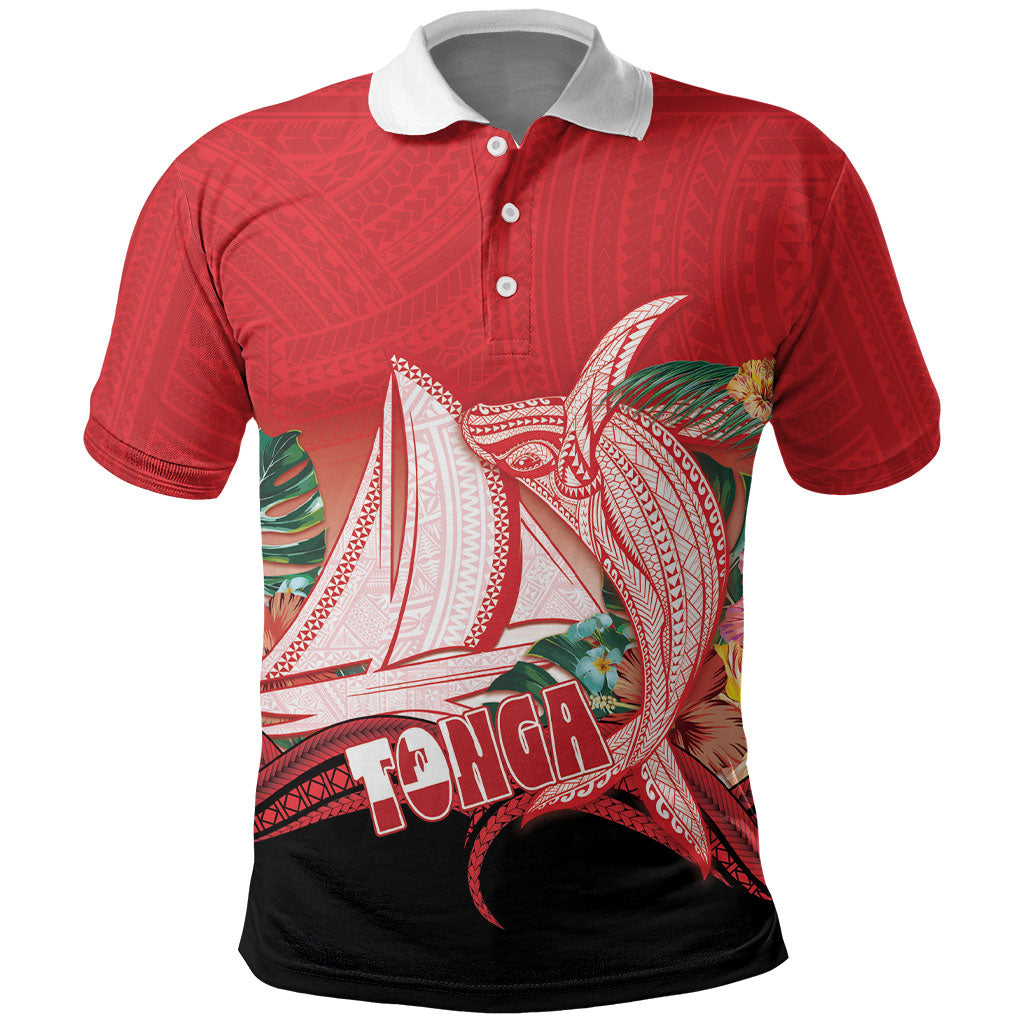Vavau Sailing Festival Tonga Personalised Polo Shirt Humpback Whale Sailboat Tropical Vibes