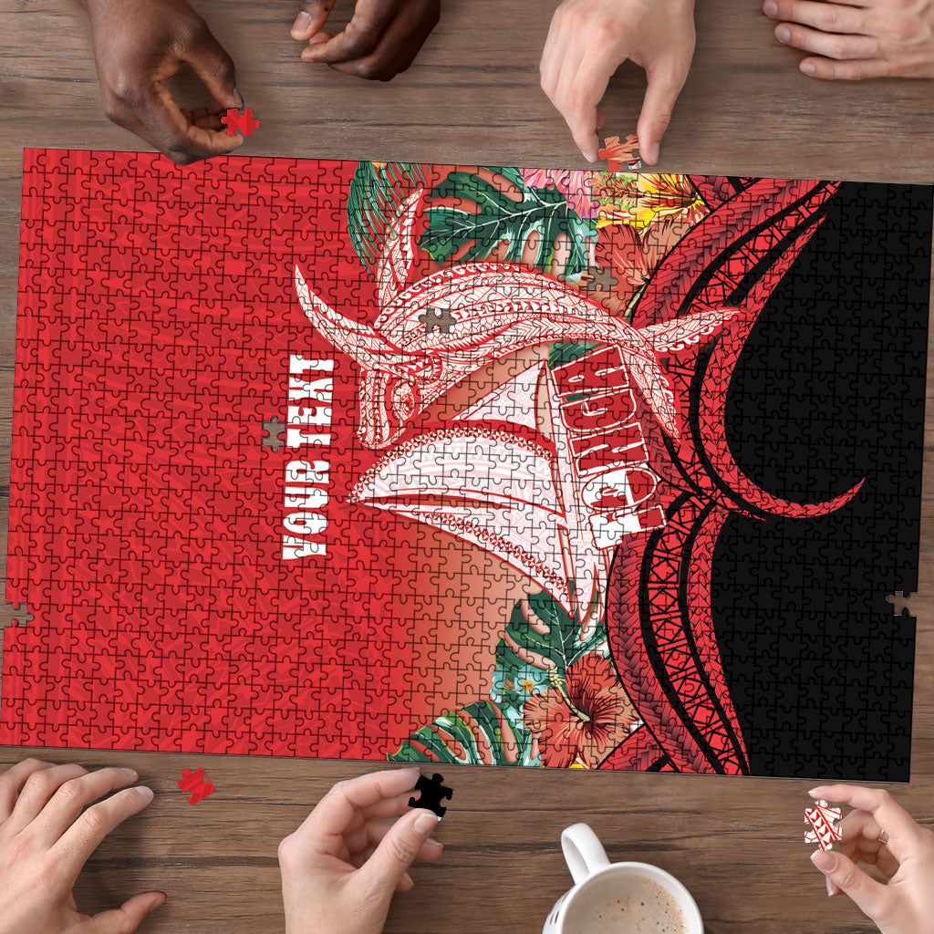 Vavau Sailing Festival Tonga Personalised Puzzle Humpback Whale Sailboat Tropical Vibes