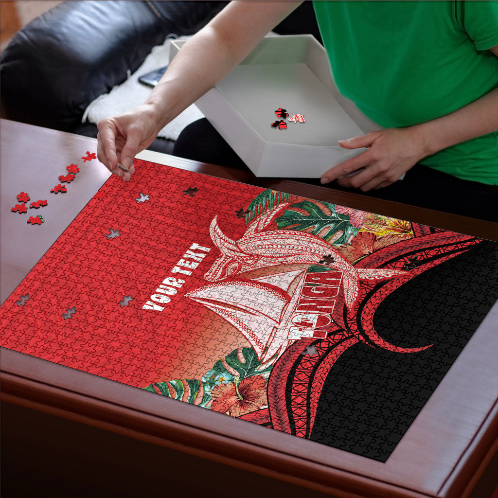 Vavau Sailing Festival Tonga Personalised Puzzle Humpback Whale Sailboat Tropical Vibes