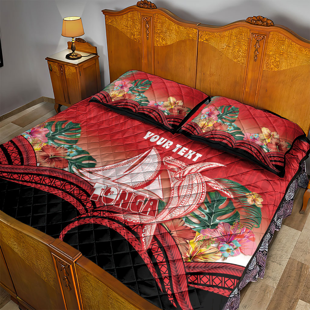 Vavau Sailing Festival Tonga Personalised Quilt Bed Set Humpback Whale Sailboat Tropical Vibes