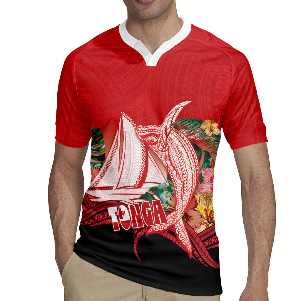 Vavau Sailing Festival Tonga Personalised Rugby Jersey Humpback Whale Sailboat Tropical Vibes