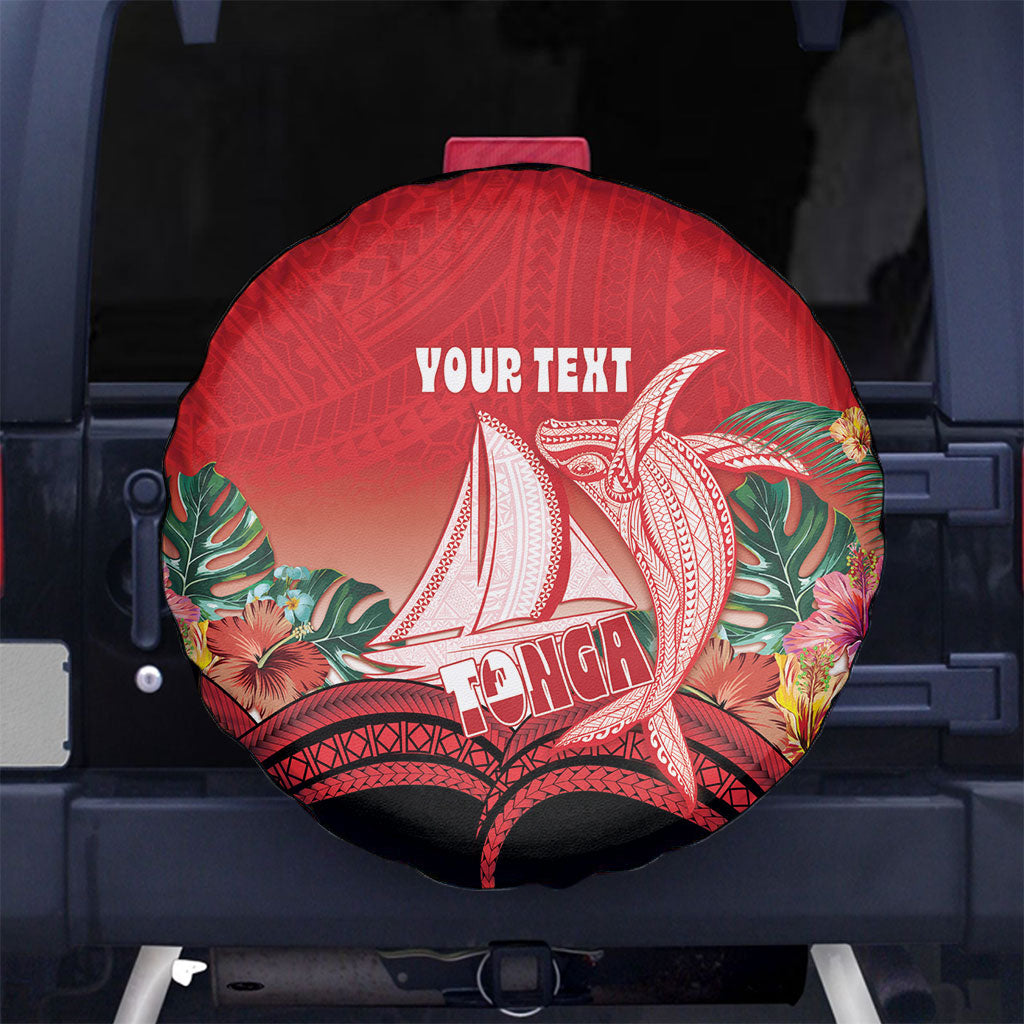Vavau Sailing Festival Tonga Personalised Spare Tire Cover Humpback Whale Sailboat Tropical Vibes