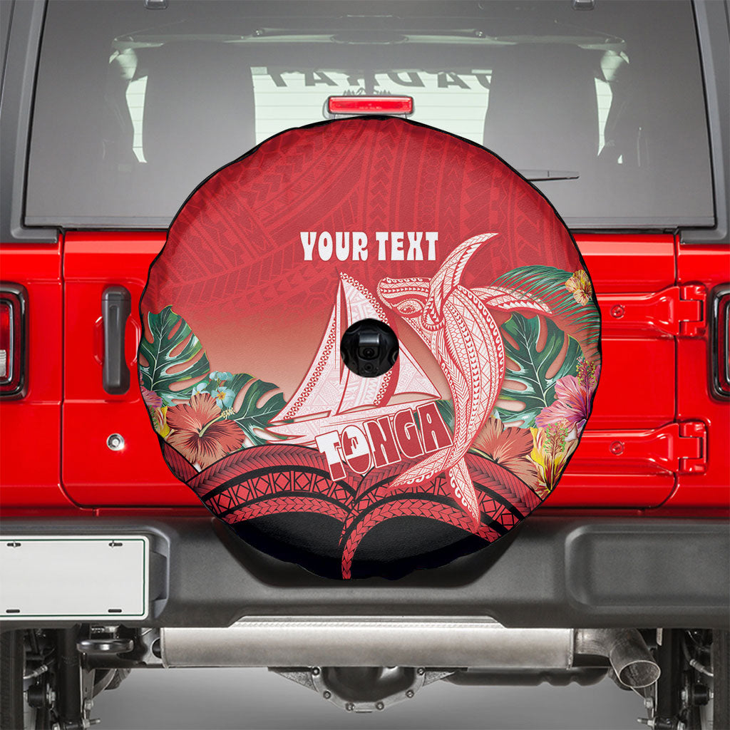 Vavau Sailing Festival Tonga Personalised Spare Tire Cover Humpback Whale Sailboat Tropical Vibes