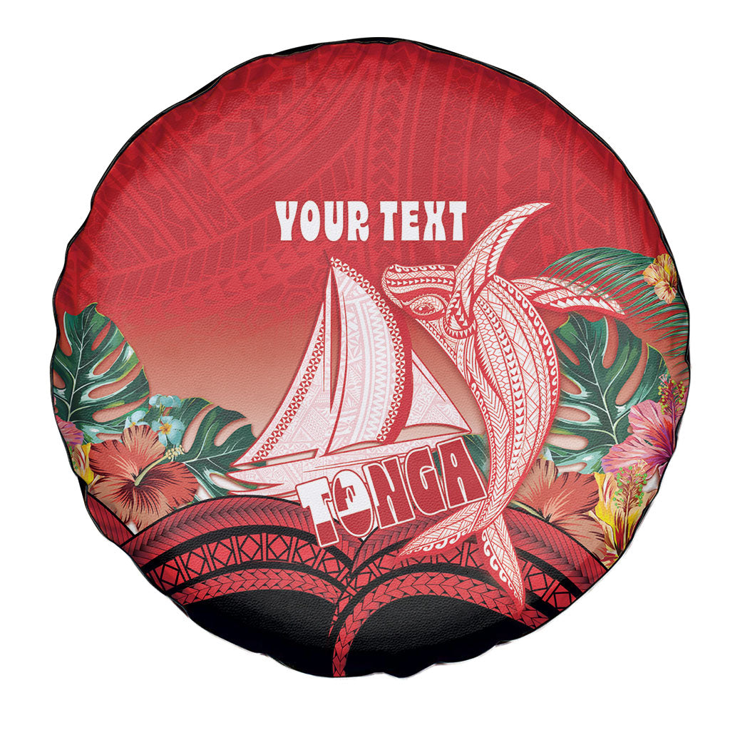 Vavau Sailing Festival Tonga Personalised Spare Tire Cover Humpback Whale Sailboat Tropical Vibes