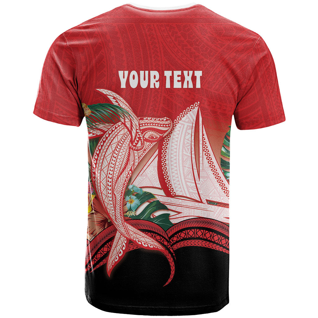 Vavau Sailing Festival Tonga Personalised T Shirt Humpback Whale Sailboat Tropical Vibes