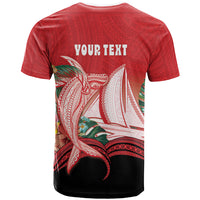 Vavau Sailing Festival Tonga Personalised T Shirt Humpback Whale Sailboat Tropical Vibes