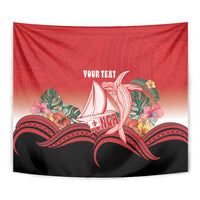 Vavau Sailing Festival Tonga Personalised Tapestry Humpback Whale Sailboat Tropical Vibes