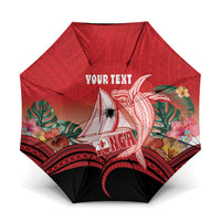 Vavau Sailing Festival Tonga Personalised Umbrella Humpback Whale Sailboat Tropical Vibes