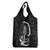 Black New Zealand Eel Grocery Bag Aotearoa Maori Tuna With Kotiate Weapon