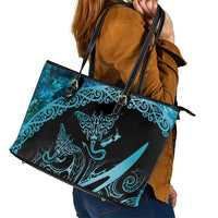 New Zealand Stingray Leather Tote Bag Aotearoa Whai With Maori Paua Shell