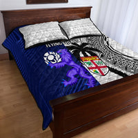 Fiji And Scotland Rugby Quilt Bed Set Fijian Tapa Pattern With Thistle LT14 - Polynesian Pride