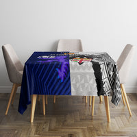 Fiji And Scotland Rugby Tablecloth Fijian Tapa Pattern With Thistle LT14 - Polynesian Pride