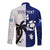 Custom Fiji And Scotland Rugby Long Sleeve Button Shirt Fijian Tapa Pattern With Thistle LT14 - Polynesian Pride