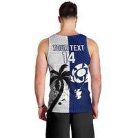 Custom Fiji And Scotland Rugby Men Tank Top Fijian Tapa Pattern With Thistle LT14 - Polynesian Pride