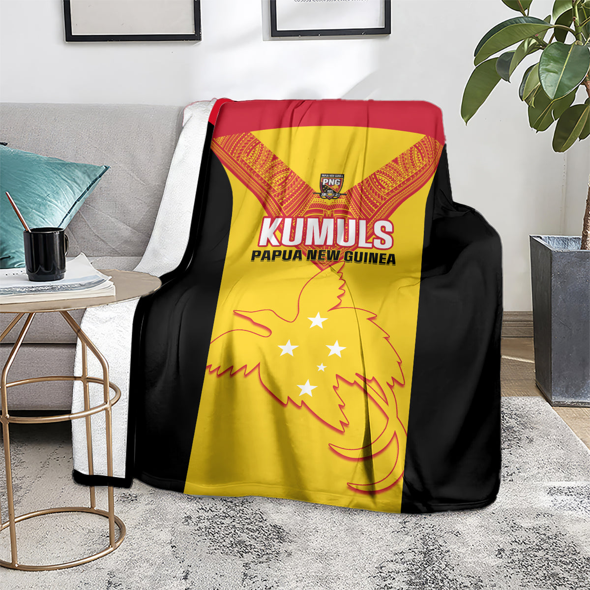 Papua New Guinea Rubgby Blanket Pacific 2023 Go PNG Kumuls LT14 - Polynesian Pride