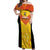 Custom Papua New Guinea Rubgby Off Shoulder Maxi Dress Pacific 2023 Go PNG Kumuls LT14 Women Yellow - Polynesian Pride