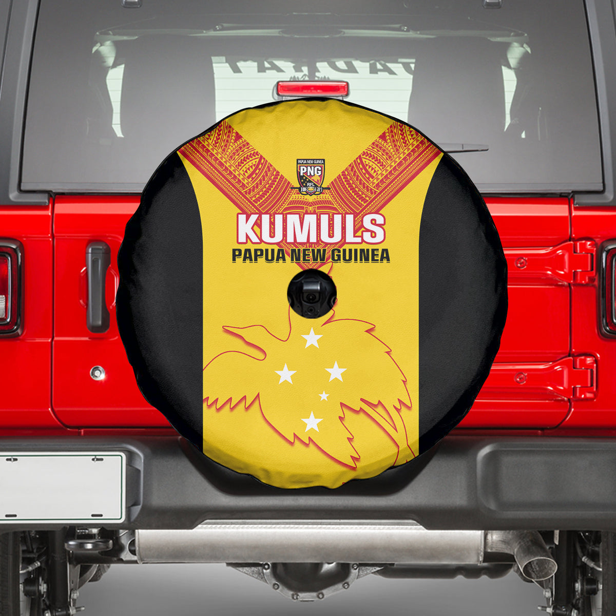 Papua New Guinea Rubgby Spare Tire Cover Pacific 2023 Go PNG Kumuls LT14 - Polynesian Pride